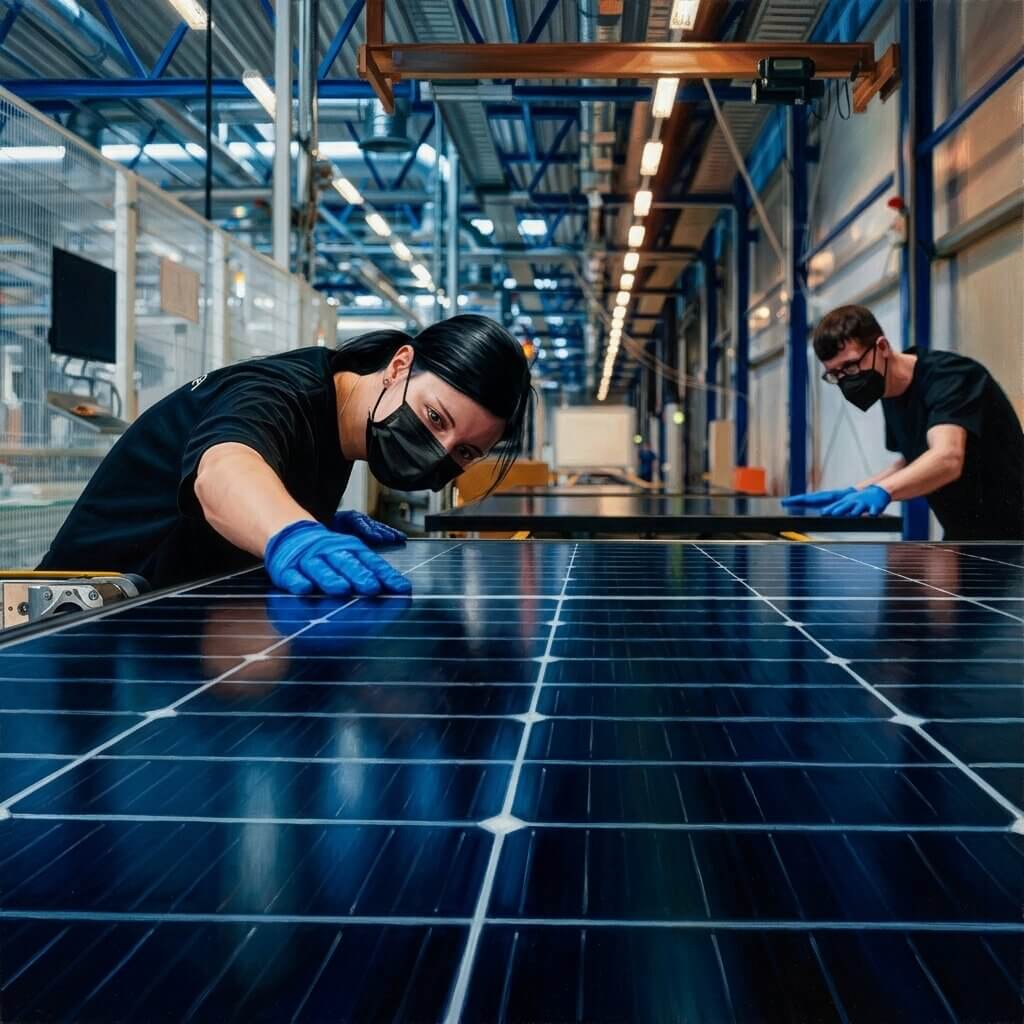 OEM approved components on AstraQ solar array