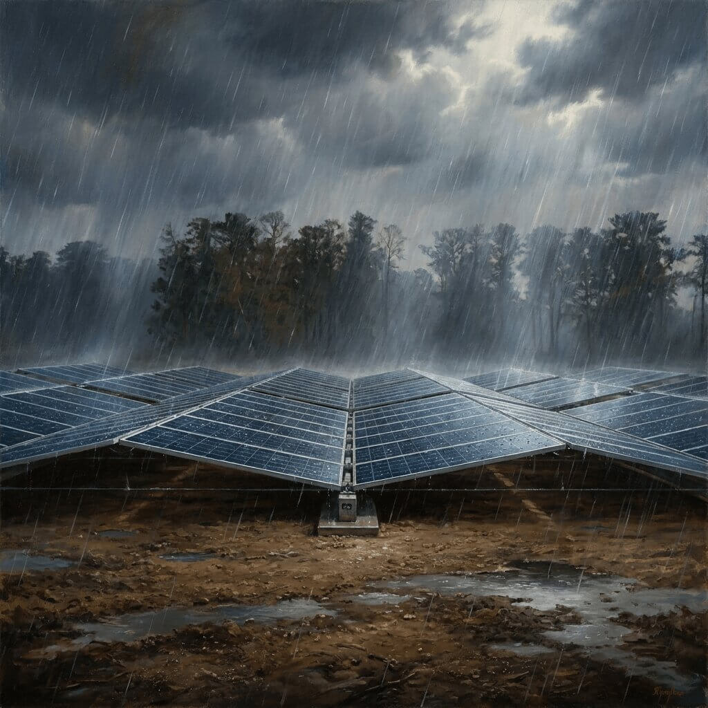 Solar array structural warranty illustration