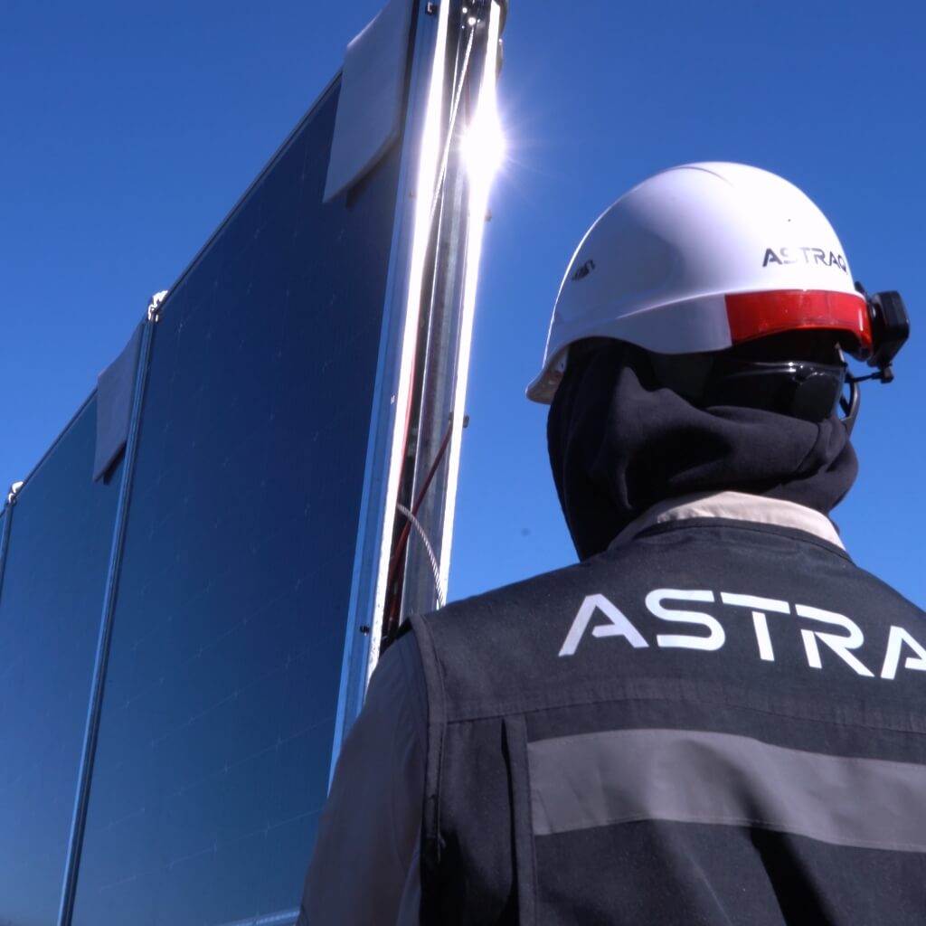 OEM approved components on AstraQ solar array